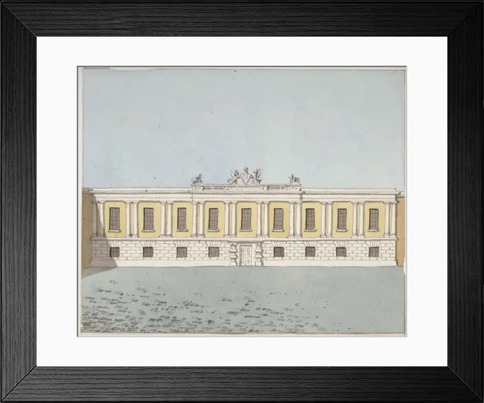 Framed Print : Front view of Grocers Hall, City of London, 1820 Framed Print : Front view of Grocers Hall, City of London, 1820