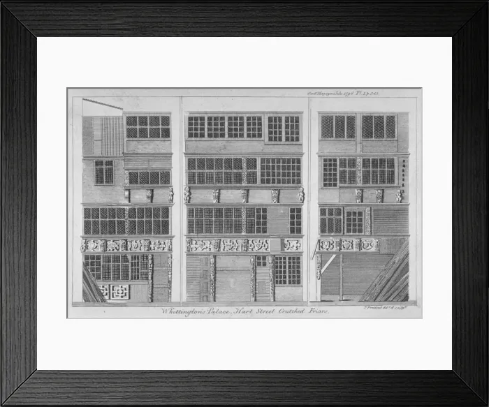 Framed Print : House in Hart Street, Crutched Friars, City of London, 1796. Artist: Thomas Prattent Framed Print : House in Hart Street, Crutched Friars, City of London, 1796. Artist: Thomas Prattent