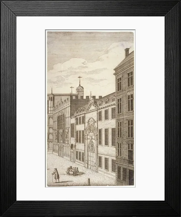 Framed Print : Guildhall Chapel and Blackwell Hall, City of London, 1750 Framed Print : Guildhall Chapel and Blackwell Hall, City of London, 1750