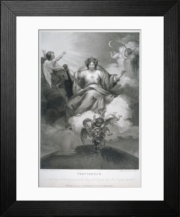 Framed Print : Providence, 1794. Artist: Benjamin Smith Framed Print : Providence, 1794. Artist: Benjamin Smith