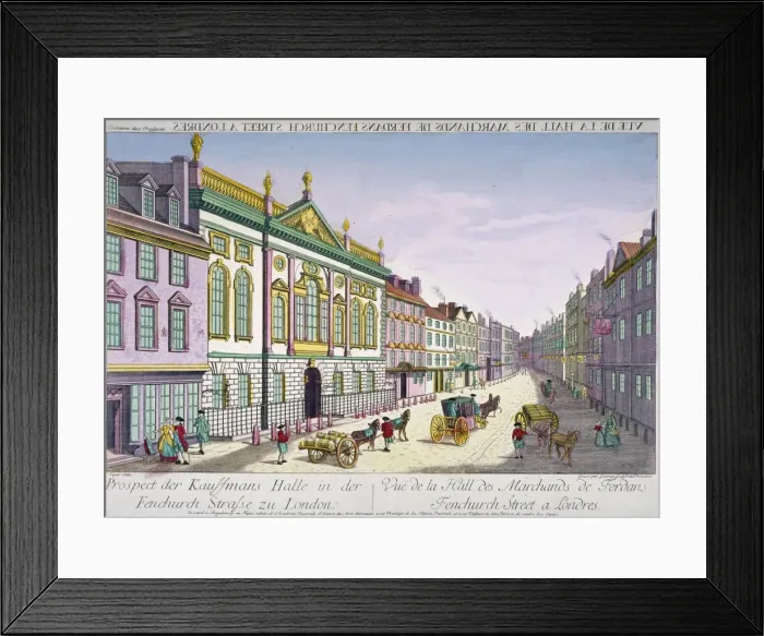 Framed Print : The new Ironmongers Hall in Fenchurch Street, City of London, 1750 Framed Print : The new Ironmongers Hall in Fenchurch Street, City of London, 1750