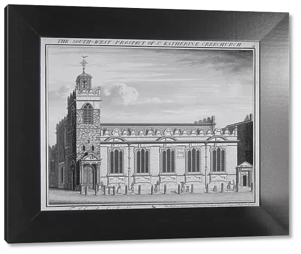 Church of St Katherine Cree, City of London, 1740. Artist: William Henry Toms