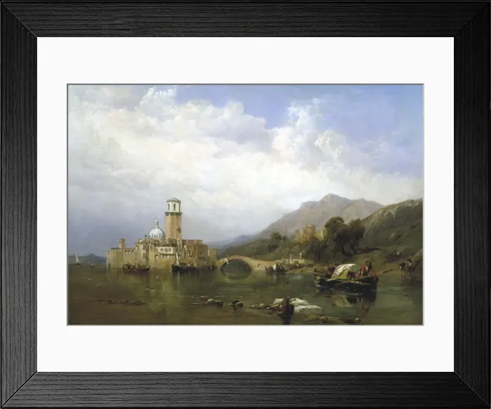 Framed Print : In the Gulf of Venice, 1848. Artist Framed Print : In the Gulf of Venice, 1848. Artist