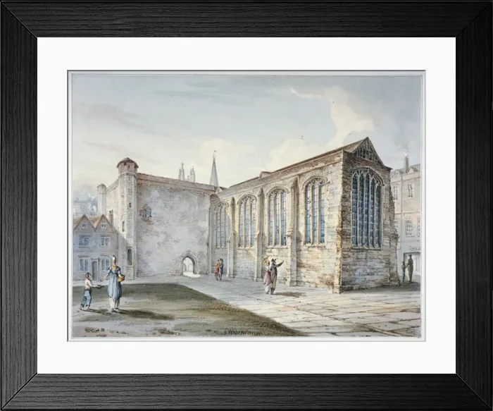 Framed Print : Holy Trinity Chapel, Leadenhall Street, known as Leadenhall Chapel, City of London, 1805 Framed Print : Holy Trinity Chapel, Leadenhall Street, known as Leadenhall Chapel, City of London, 1805