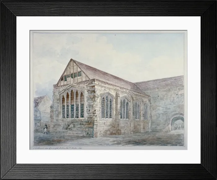 Framed Print : North-east view of Leadenhall Chapel, City of London, 1805 Framed Print : North-east view of Leadenhall Chapel, City of London, 1805