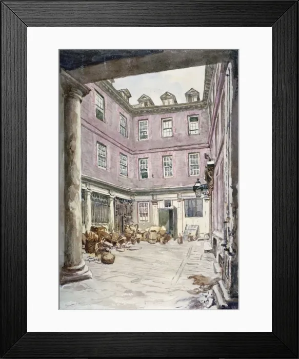 Framed Print : View of the courtyard of no 102 Leadenhall Street, City of London, 1875 Framed Print : View of the courtyard of no 102 Leadenhall Street, City of London, 1875