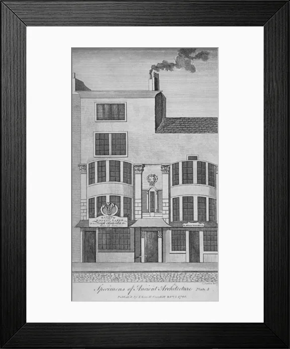 Framed Print : View of buildings in Leadenhall Street, City of London, 1790 Framed Print : View of buildings in Leadenhall Street, City of London, 1790