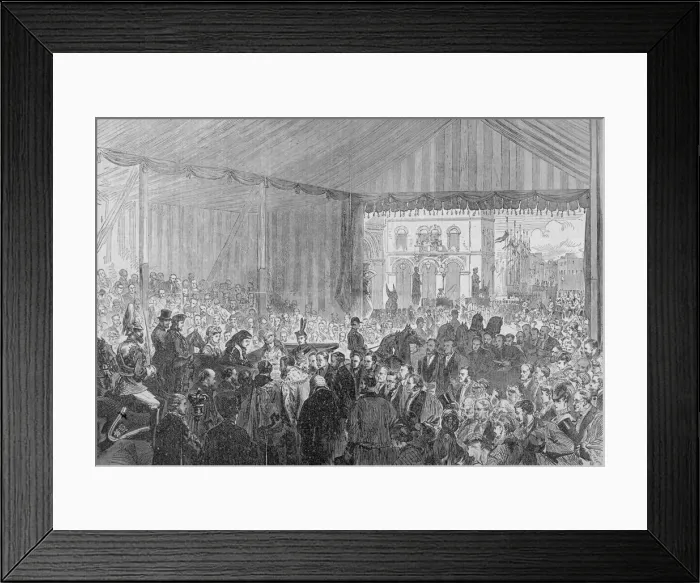 Framed Print : Royal opening of Holborn Viaduct, City of London, 1869 Framed Print : Royal opening of Holborn Viaduct, City of London, 1869