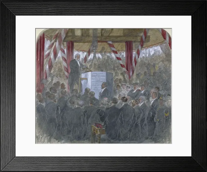 Framed Print : Laying of the chief stone of Holborn Viaduct, City of London, 3 June 1867. Artist: JP Framed Print : Laying of the chief stone of Holborn Viaduct, City of London, 3 June 1867. Artist: JP