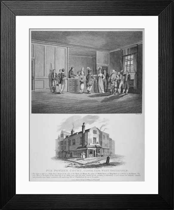 Framed Print : Hand and Shears Inn, Cloth Fair, City of London, 1811 Framed Print : Hand and Shears Inn, Cloth Fair, City of London, 1811