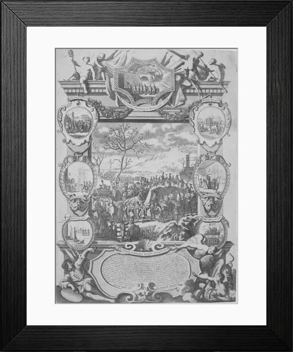 Framed Print : Rebels captured during the Jacobite Rebellion being brought imprisoned to London, 1715 Framed Print : Rebels captured during the Jacobite Rebellion being brought imprisoned to London, 1715