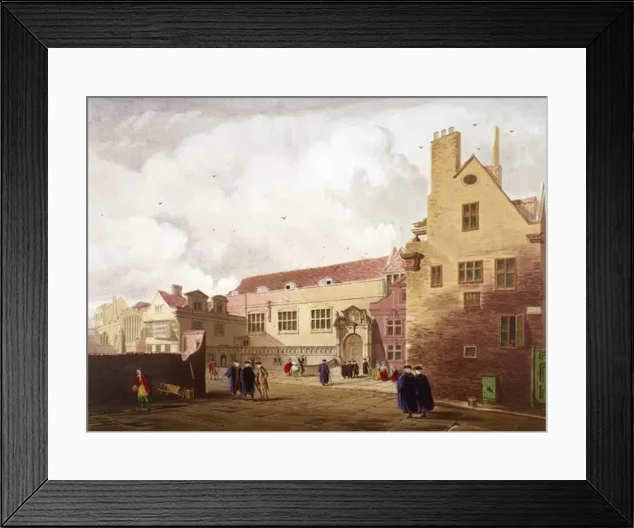Framed Print : Leathersellers Hall, Little St Helens, City of London, 1871 Framed Print : Leathersellers Hall, Little St Helens, City of London, 1871