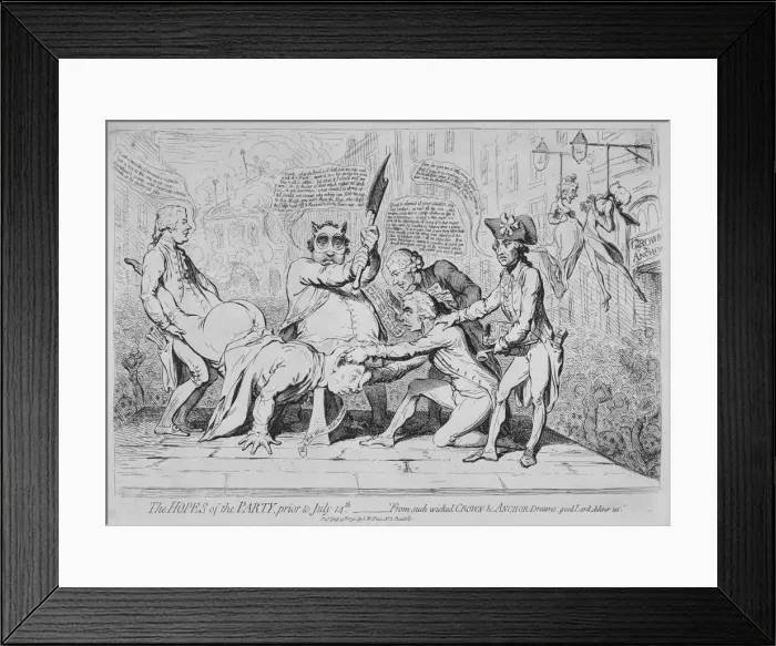 Framed Print : The hopes of the party, prior to July 14th, 1791. Artist Framed Print : The hopes of the party, prior to July 14th, 1791. Artist