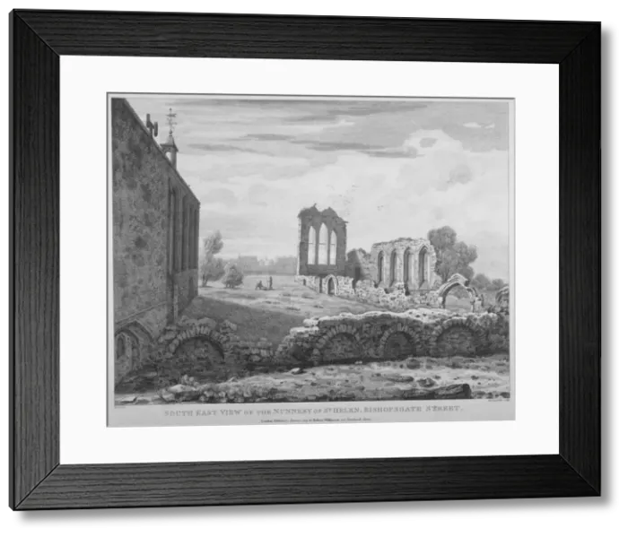 Framed Print : St Helens Priory, Bishopsgate, City of London, 1819. Artist Framed Print : St Helens Priory, Bishopsgate, City of London, 1819. Artist