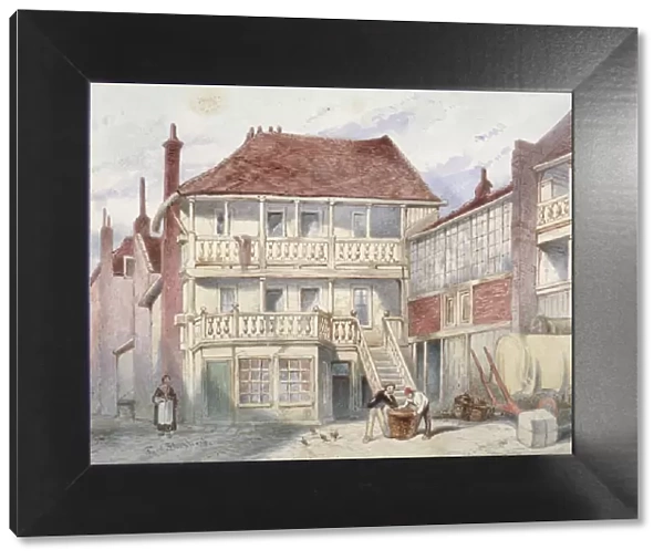 View of the French Horn Tavern, Holborn, London, 1840