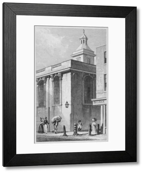 Framed Print : Church of St Mary Magdalen, Old Fish Street, City of London, 1831 Framed Print : Church of St Mary Magdalen, Old Fish Street, City of London, 1831