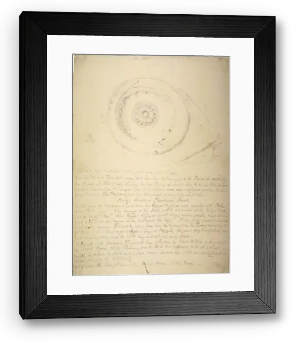 Framed Print : Dish thought to have been used by Princess Elizabeth in 1554, 1830 Framed Print : Dish thought to have been used by Princess Elizabeth in 1554, 1830