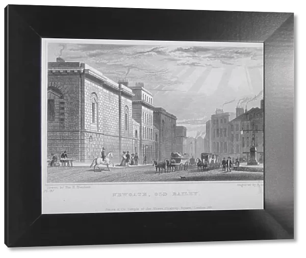 Newgate Prison, Old Bailey, City of London, 1831. Artist: R Acon
