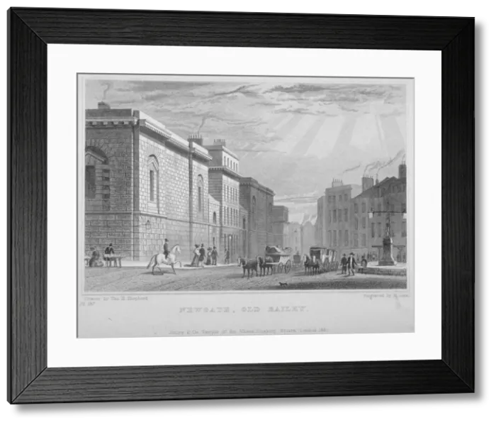 Framed Print : Newgate Prison, Old Bailey, City of London, 1831. Artist: R Acon Framed Print : Newgate Prison, Old Bailey, City of London, 1831. Artist: R Acon