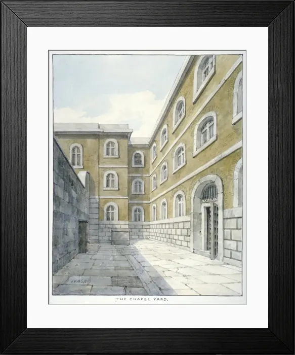 Framed Print : The chapel yard in Newgate Prison, Old Bailey, Newgate Prison, Old Bailey, City of London, 1840 Framed Print : The chapel yard in Newgate Prison, Old Bailey, Newgate Prison, Old Bailey, City of London, 1840