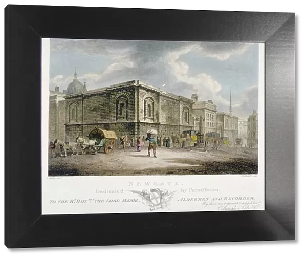 Newgate Prison, Old Bailey, City of London, 1800. Artist: Thomas Medland