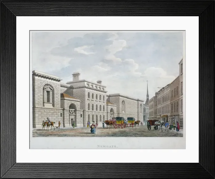 Framed Print : Newgate Prison, Old Bailey, City of London, 1799 Framed Print : Newgate Prison, Old Bailey, City of London, 1799