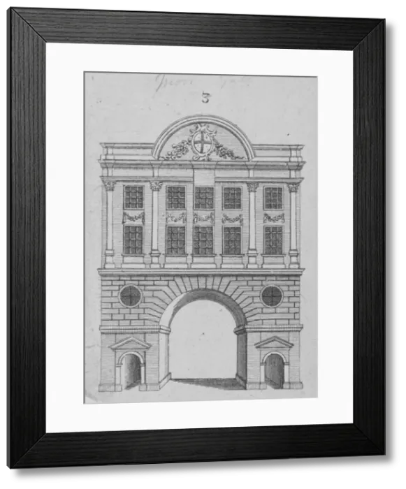 Framed Print : Moorgate, City of London, 1760. Artist Framed Print : Moorgate, City of London, 1760. Artist