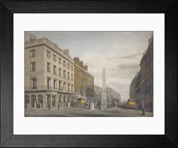 Framed Print : New Bridge Street, City of London, 1809. Artist: William James Bennett Framed Print : New Bridge Street, City of London, 1809. Artist: William James Bennett