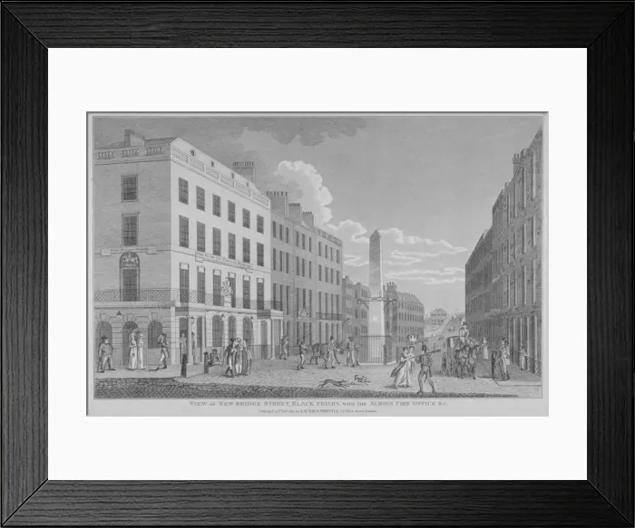 Framed Print : New Bridge Street, City of London, 1810 Framed Print : New Bridge Street, City of London, 1810