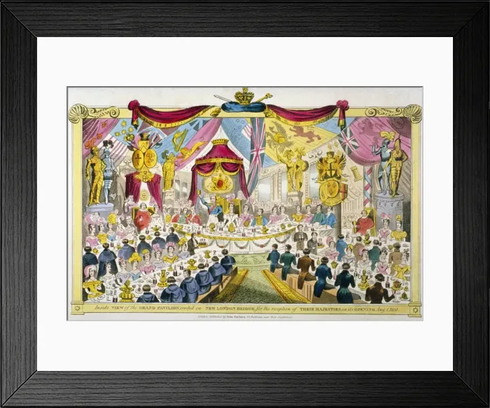 Framed Print : Royal opening of London Bridge, 1831 Framed Print : Royal opening of London Bridge, 1831