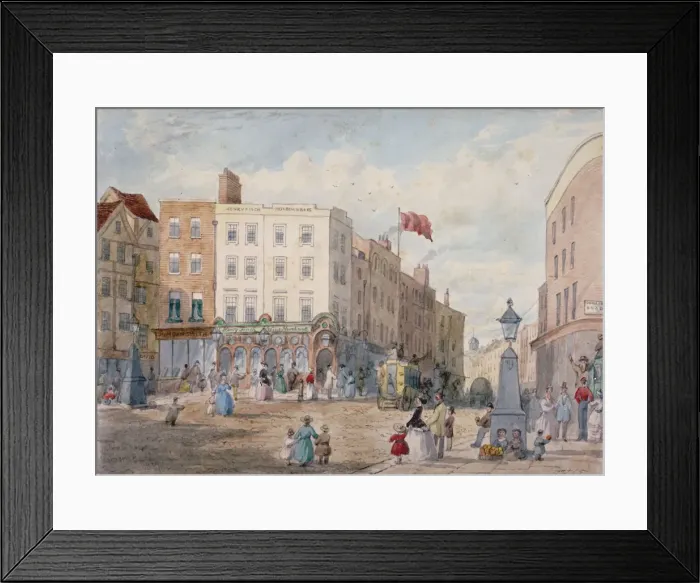 Framed Print : Middle Row, Holborn, London, 1867. Artist: EH Dixon Framed Print : Middle Row, Holborn, London, 1867. Artist: EH Dixon