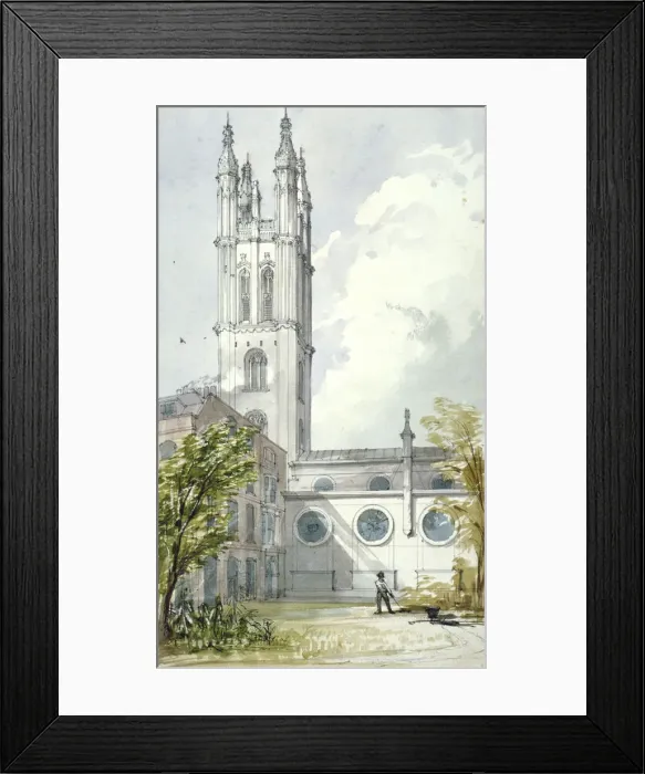 Framed Print : Church of St Michael, Cornhill, City of London, 1837. Artist: Robert William Billings Framed Print : Church of St Michael, Cornhill, City of London, 1837. Artist: Robert William Billings