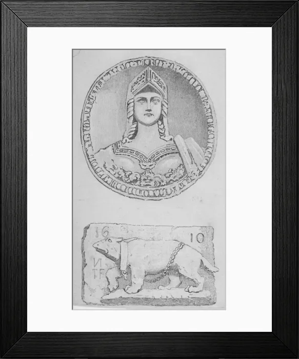 Framed Print : Artefacts, City of London, 1851. Artist: John Wykeham Archer Framed Print : Artefacts, City of London, 1851. Artist: John Wykeham Archer