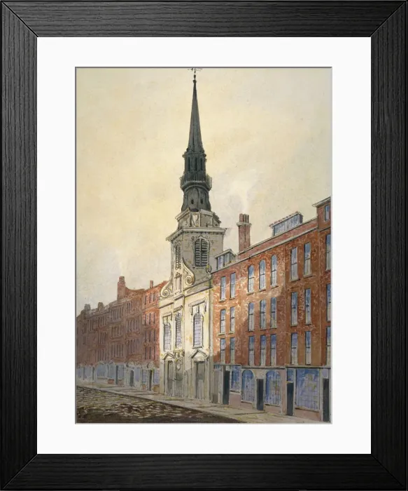 Framed Print : Church of St Martin within Ludgate and Ludgate Hill, City of London, 1815. Artist Framed Print : Church of St Martin within Ludgate and Ludgate Hill, City of London, 1815. Artist
