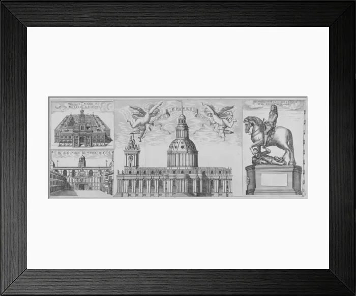 Framed Print : St Pauls Cathedral, City of London, 1710 Framed Print : St Pauls Cathedral, City of London, 1710
