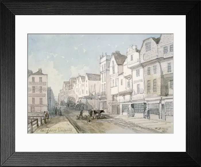 Framed Print : Long Lane, City of London, 1851. Artist: Thomas Framed Print : Long Lane, City of London, 1851. Artist: Thomas