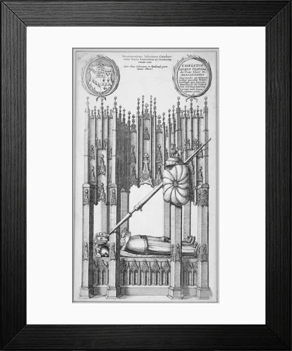 Framed Print : Monument of John of Gaunt and Constance of Castile, old St Pauls Cathedral, City of London, 1656 Framed Print : Monument of John of Gaunt and Constance of Castile, old St Pauls Cathedral, City of London, 1656