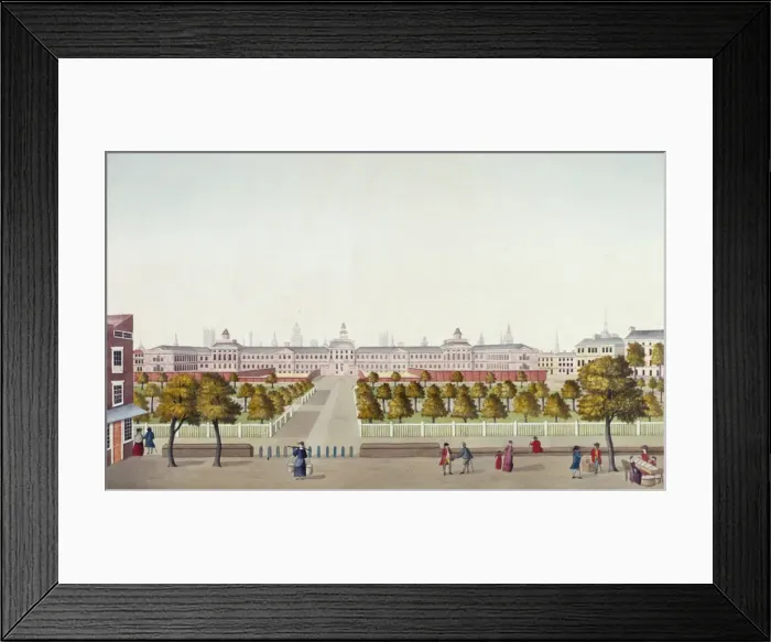 Framed Print : Old Bethlehem Hospital, Moorfields, City of London, 1800 Framed Print : Old Bethlehem Hospital, Moorfields, City of London, 1800
