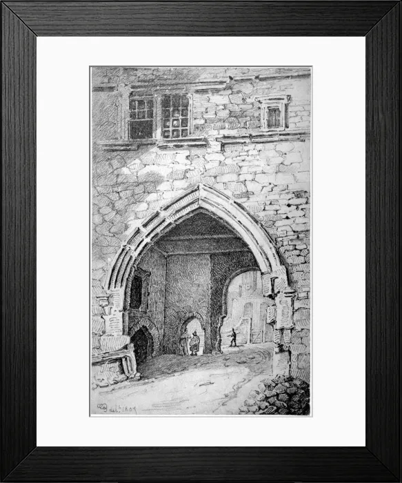 Framed Print : View of King Johns Gate in the Abbey of St Saviour, Bermondsey, London, 1807 Framed Print : View of King Johns Gate in the Abbey of St Saviour, Bermondsey, London, 1807
