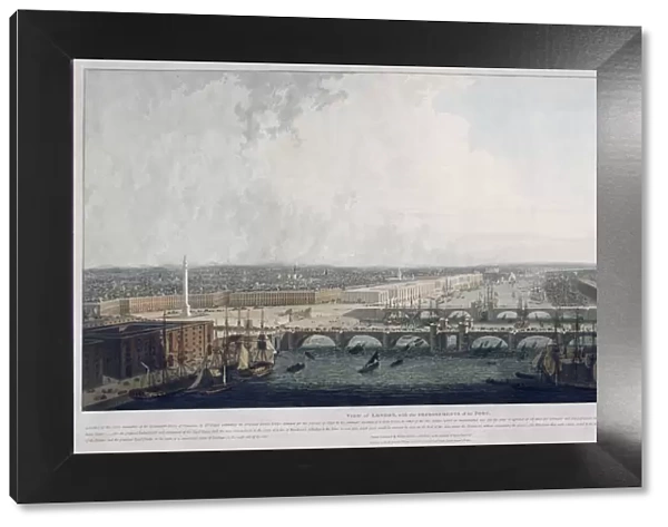 Proposed London Bridge, London, 1802. Artist