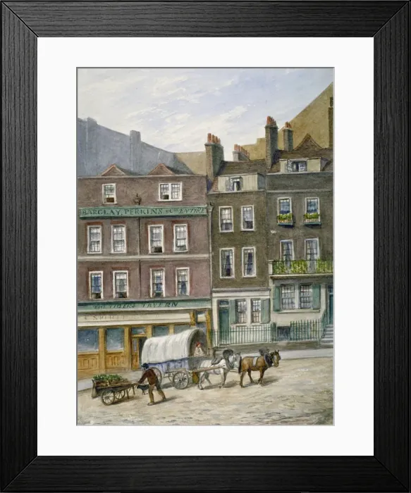 Framed Print : The Tiger Tavern, Tower Dock, London, 1868 Framed Print : The Tiger Tavern, Tower Dock, London, 1868