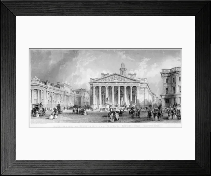 Framed Print : Royal Exchange, City of London, c1850. Artist: TA Prior Framed Print : Royal Exchange, City of London, c1850. Artist: TA Prior