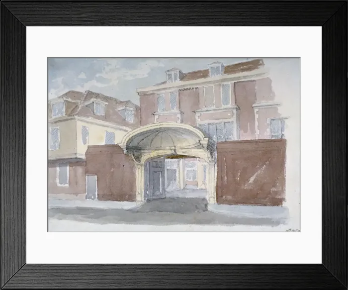 Framed Print : View of the gateway to Winchester Place, London, 1838 Framed Print : View of the gateway to Winchester Place, London, 1838
