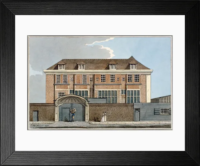 Framed Print : View of Winchester House in Winchester Place, London, 1799 Framed Print : View of Winchester House in Winchester Place, London, 1799