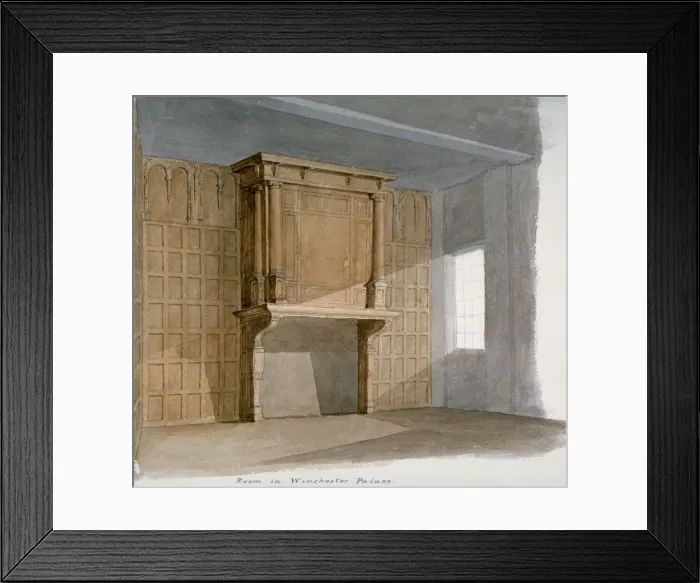 Framed Print : Interior of a room in Winchester House, Winchester Place, London, c1830 Framed Print : Interior of a room in Winchester House, Winchester Place, London, c1830