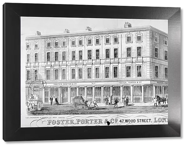 Premises of Foster, Porter & Co, no 47, Wood Street, City of London, 1857