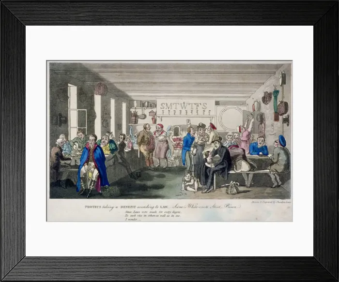 Framed Print : Proteus taking a benefit according to law, 1825 Framed Print : Proteus taking a benefit according to law, 1825