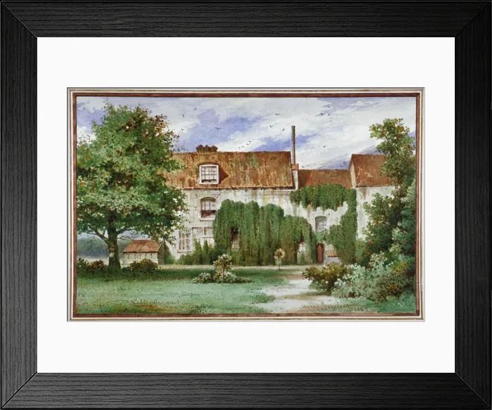 Framed Print : View of Sandford Manor House, Waterford Road, Chelsea, 1869 Framed Print : View of Sandford Manor House, Waterford Road, Chelsea, 1869