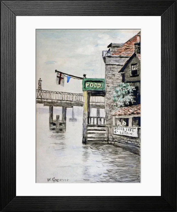 Framed Print : View of the Adam and Eve Inn, Chelsea, London, c1900 Framed Print : View of the Adam and Eve Inn, Chelsea, London, c1900