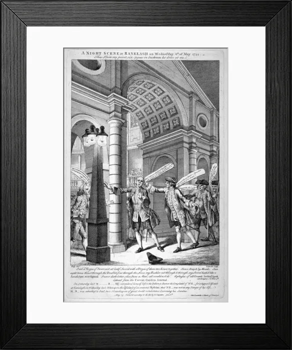 Framed Print : A Night Scene at Ranelagh on Wednesday 6th of May 1752 Framed Print : A Night Scene at Ranelagh on Wednesday 6th of May 1752